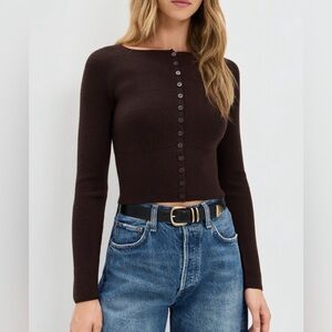 Reformation Meadow Regenerative Merino Cardigan